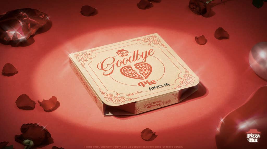 NYC Heartbreak: "Goodbye Pies" for Valentine's Day with Pizza Hut delivering Spicy News in a Sweet Way