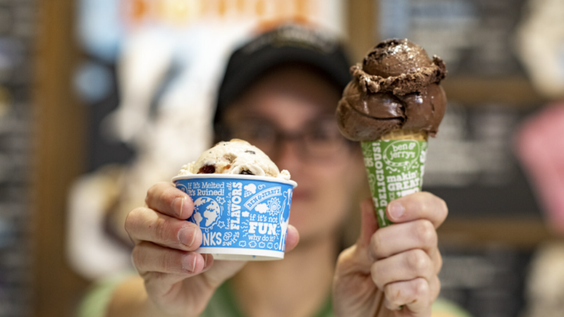 NYers challenge Ice Cream Legends Ben & Jerry: Can they do a Million Scoops on Free Cone Day April 16